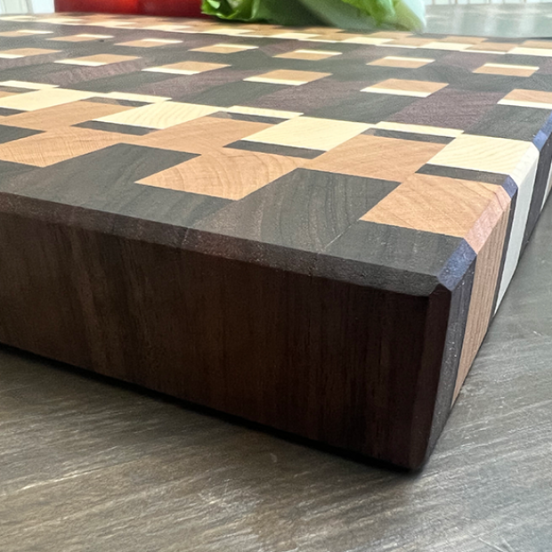 Cutting board closeup